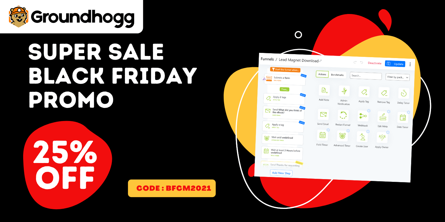 Everything you need to know about Groundhogg’s Black Friday promotions (2021)!