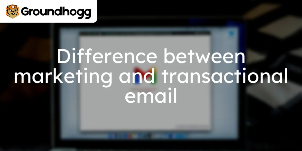 Difference between marketing and transactional email
