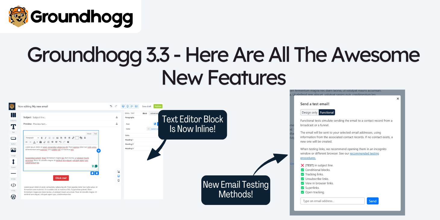 Groundhogg 3.3 – Here Are All The Awesome New Features