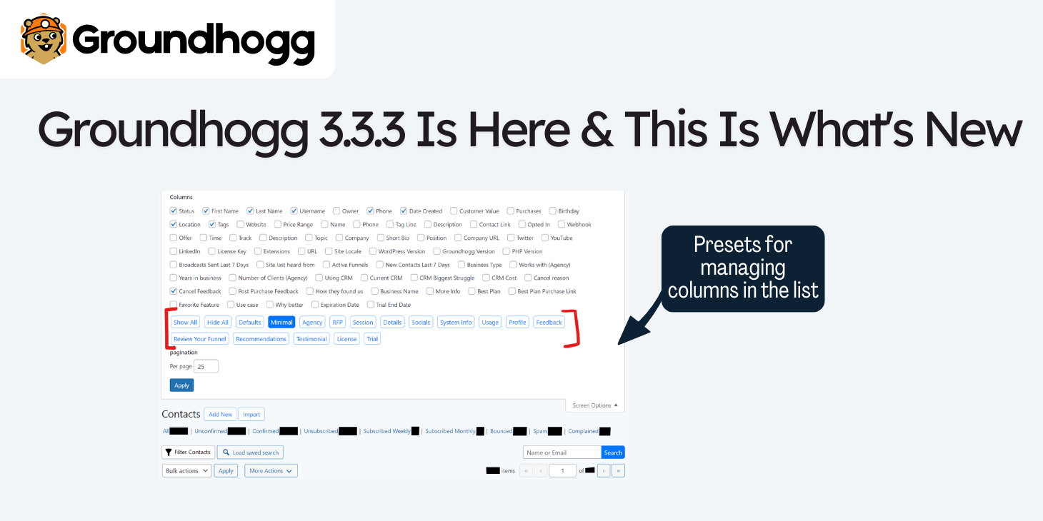 Groundhogg 3.3.3 Is Here & This Is What’s New 👇