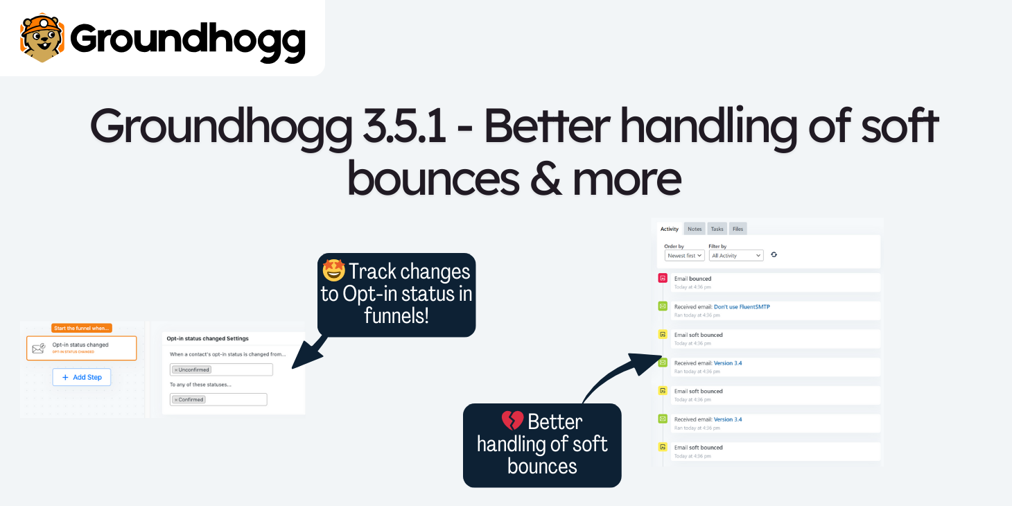 Better handling of soft bounces & more with Groundhogg 3.5.1